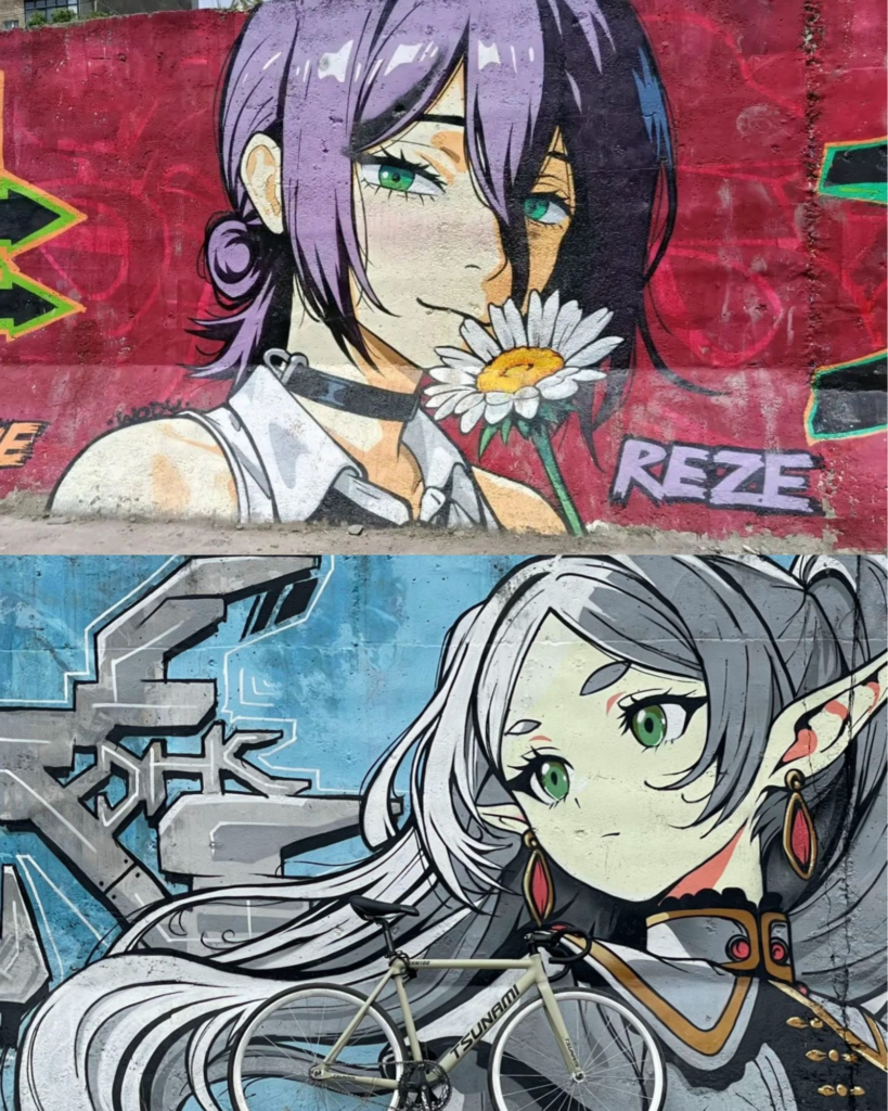 Murales de Chainsaw Man y Frieren fueron vandalizados tras viralizarse en redes sociales 32 image 43