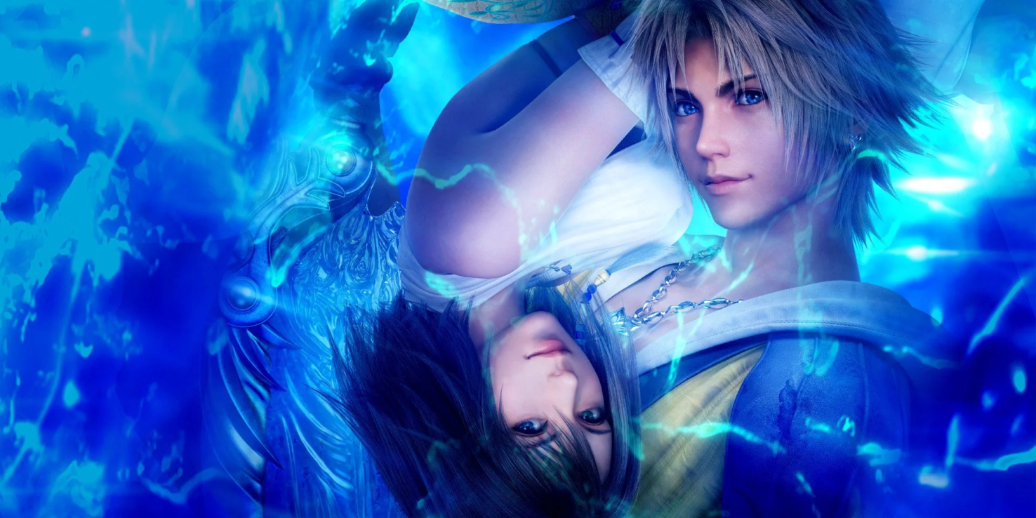Tidus y Yuna en Final Fantasy X, cuyo 25.º aniversario fue celebrado por Square Enix con un tráiler especial.