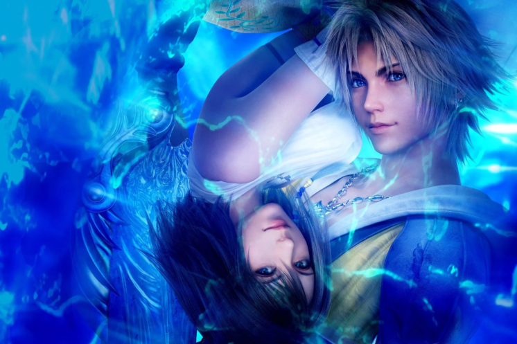 Tidus y Yuna en Final Fantasy X, cuyo 25.º aniversario fue celebrado por Square Enix con un tráiler especial.