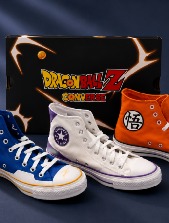 Tenis Converse x Dragon Ball Z inspirados en Goku, Vegeta, Shenlong y otros personajes del anime.