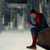 Spider-Man durante la colaboración especial entre Marvel y los Diablos Rojos del México en el Estadio Alfredo Harp Helú.